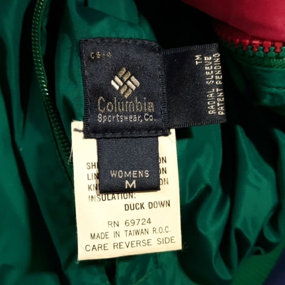 Vintage 1980s 1990s Y2K Women's medium duck down winter coat Columbia - Picture 4 of 4